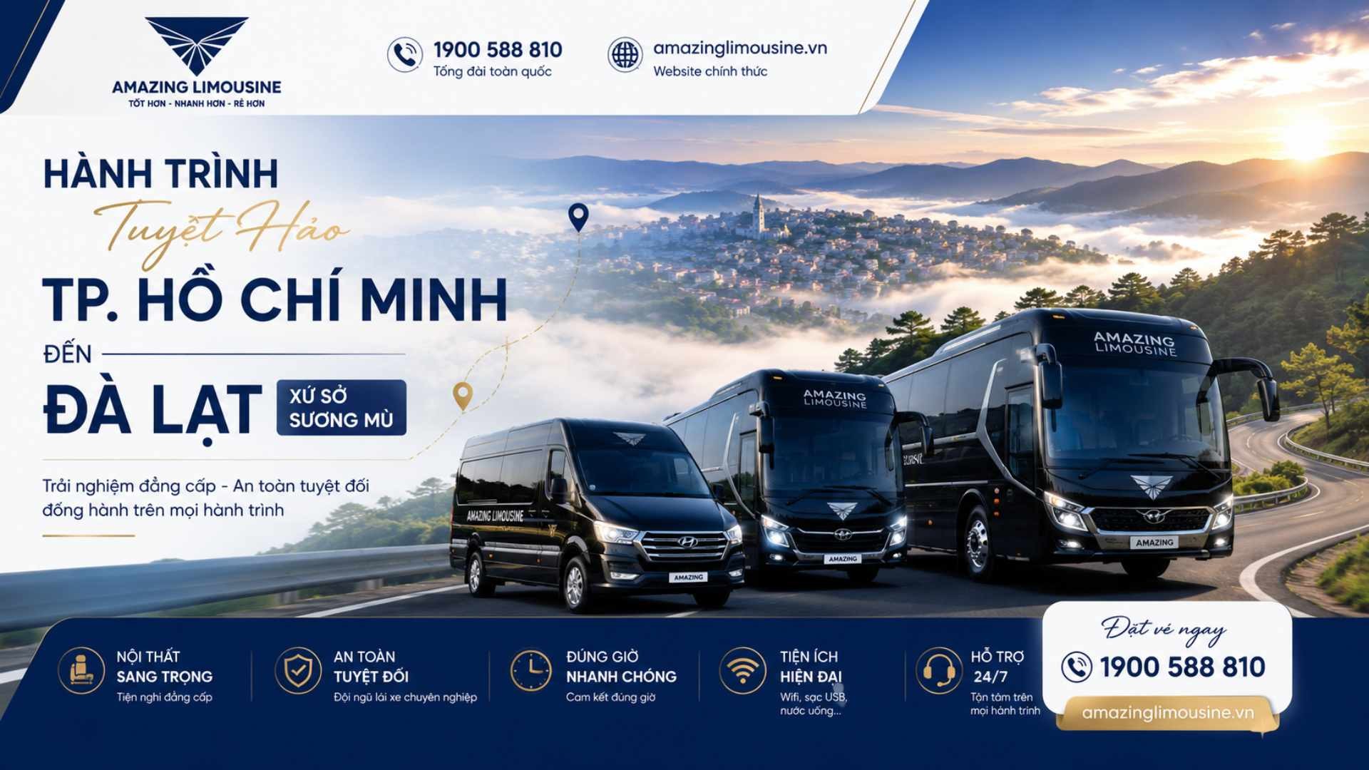Nhà Xe Limousine Tuyến Sài Gòn - Đà Lạt