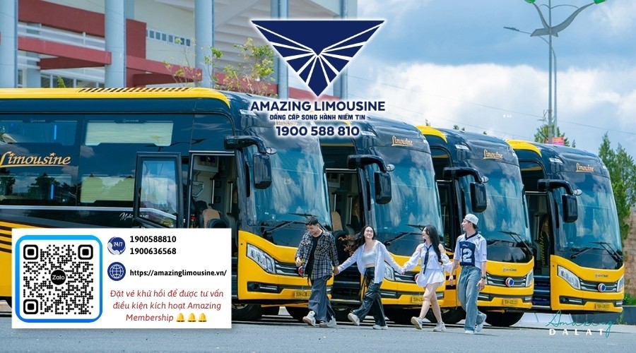 Amazing Limousine - Nhà xe có phòng chờ buffet tuyến Sài Gòn - Đà Lạt tiện nghi 13 Đặt vé xe Limousine Sài Gòn - Đà Lạt có phòng chờ buffet nhanh chóng