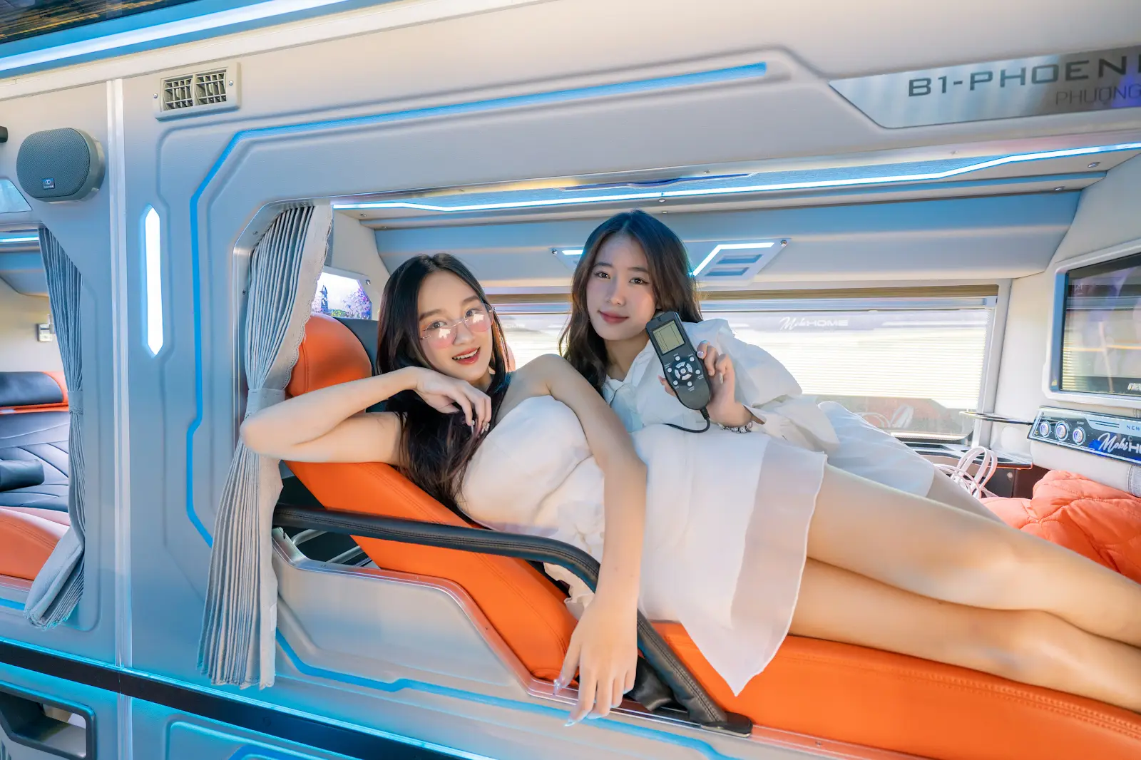 Ghế da cao cấp trong khoang Limousine — ảnh minh họa